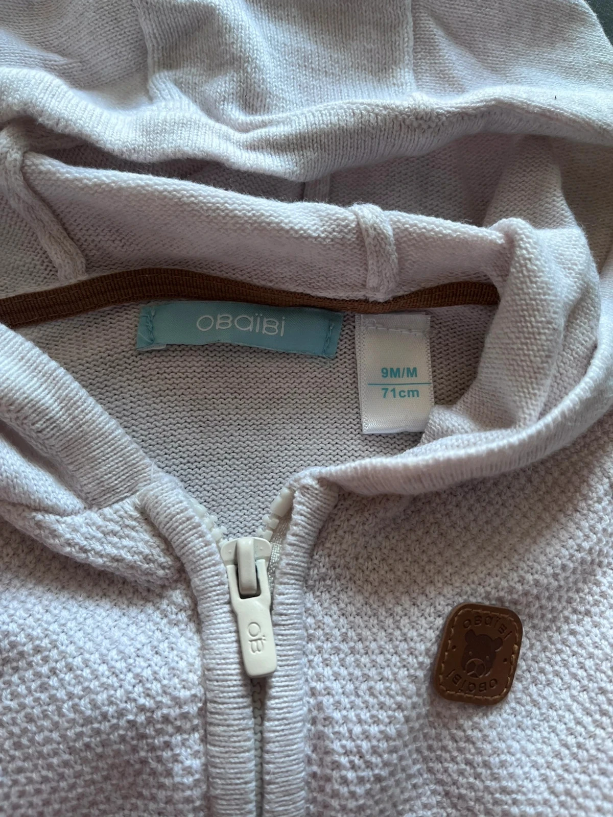 Chaleco con capucha bebé Obaïbi – 9 meses – Muy buen estado – photo 2